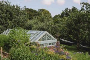 The greenhouse at the Penryn campus gardens